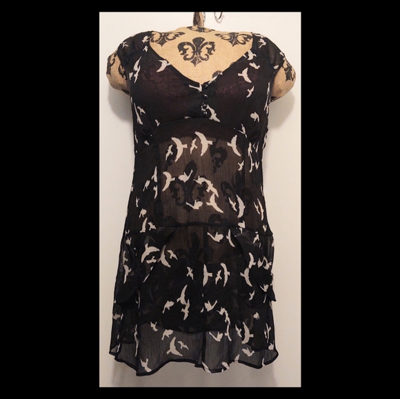 Barkins Tops - Barkins Sleeveless Sheer Top